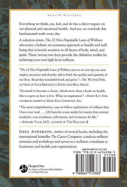 Produktbild: The 22 Non-Negotiable Laws of Wellness