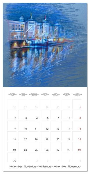 Produktbild: Lieux merveilleux (Calendrier mural carr&eacute; 2026 30x30 cm) Calendrier double avec une page pour vos prises de notes
