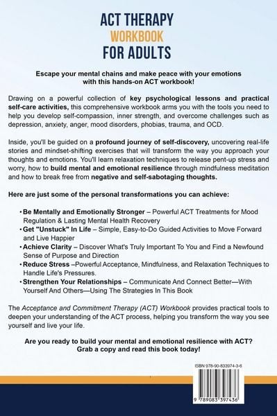 Produktbild: ACT Therapy Workbook For Adults