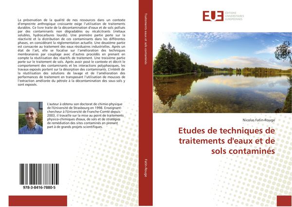 Produktbild: Etudes de techniques de traitements d'eaux et de sols contamin&eacute;s