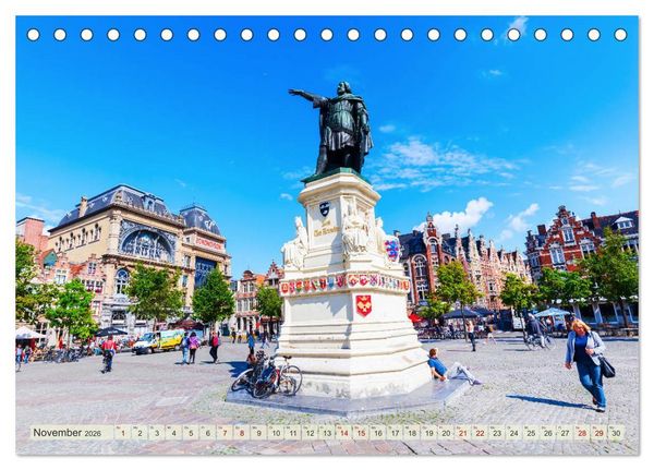 Produktbild: Gent - die geschichtstr&auml;chtige Perle in Flandern (Tischkalender 2026 DIN A5 quer), CALVENDO Monatskalender