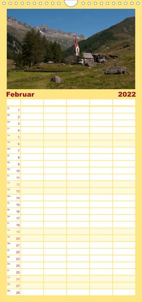 Produktbild: Familienplaner Typisch S&uuml;dtirol (Wandkalender 2022 , 21 cm x 45 cm, hoch)