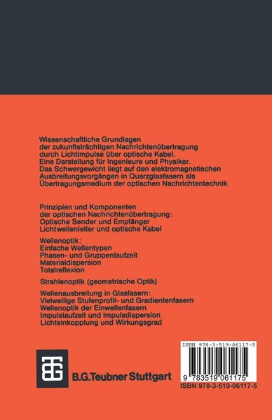Produktbild: Grundlagen der faseroptischen &Uuml;bertragungstechnik