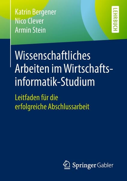 Produktbild: Wissenschaftliches Arbeiten im Wirtschaftsinformatik-Studium
