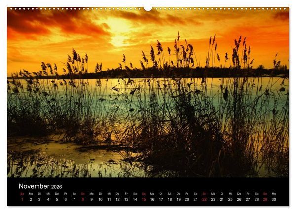 Produktbild: Die vier Jahreszeiten (hochwertiger Premium Wandkalender 2026 DIN A2 quer), Kunstdruck in Hochglanz