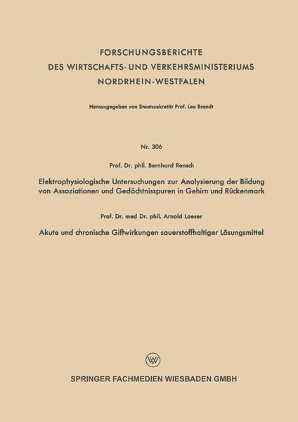 Produktbild: Elektrophysiologische Untersuchungen zur Analysierung der Bildung von Assoziationen und Ged&auml;chtnisspuren in Gehirn und R&uuml;ckenmark. Akute und chronisch