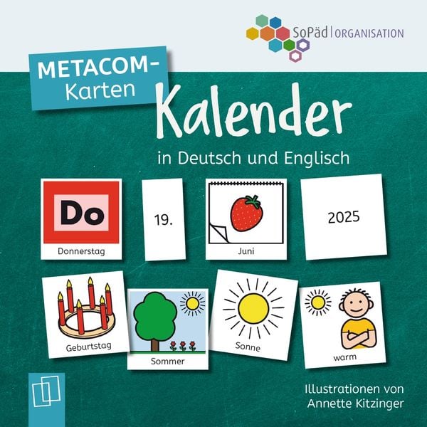 Produktbild: METACOM-Karten: Kalender in Deutsch und Englisch