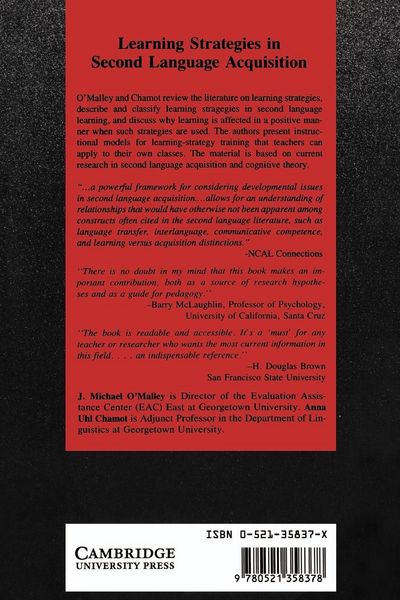 Produktbild: Learning Strategies in Second Language Acquisition