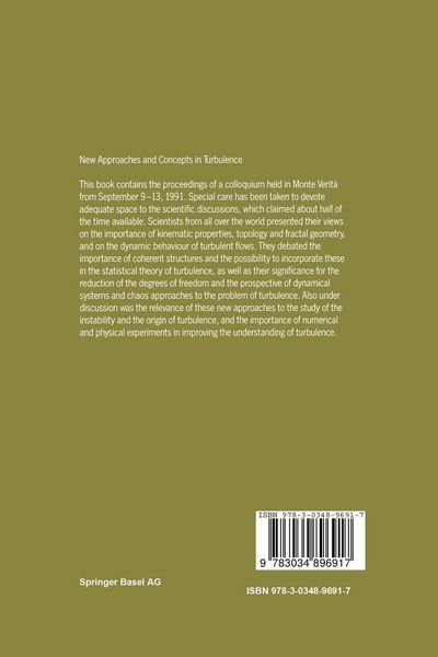 Produktbild: New Approaches and Concepts in Turbulence