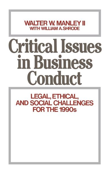 Produktbild: Critical Issues in Business Conduct
