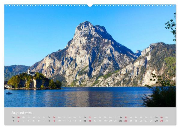 Produktbild: Am sch&ouml;nen Traunsee im Salzkammergut (Wandkalender 2026 DIN A2 quer), CALVENDO Monatskalender