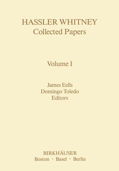 Produktbild: Hassler Whitney Collected Papers Volume I