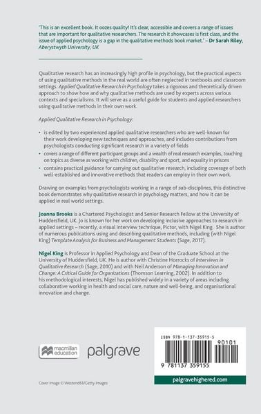 Produktbild: Applied Qualitative Research in Psychology