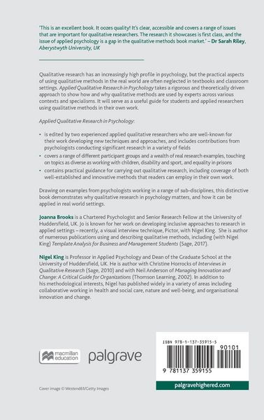 Produktbild: Applied Qualitative Research in Psychology
