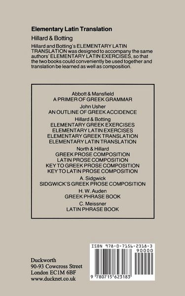 Produktbild: Elementary Latin Translation