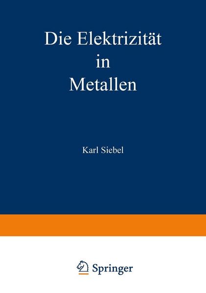 Produktbild: Die Elektrizit&auml;t in Metallen