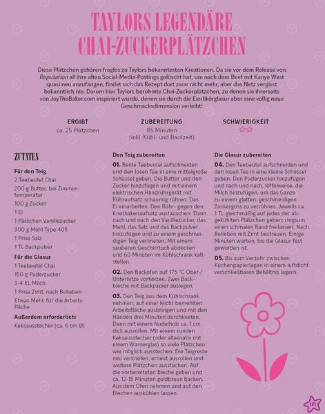 Produktbild: Taylor's Kitchen - Das ultimative Swiftie-Kochbuch