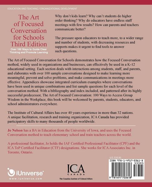 Produktbild: The Art of Focused Conversation for Schools, Third Edition