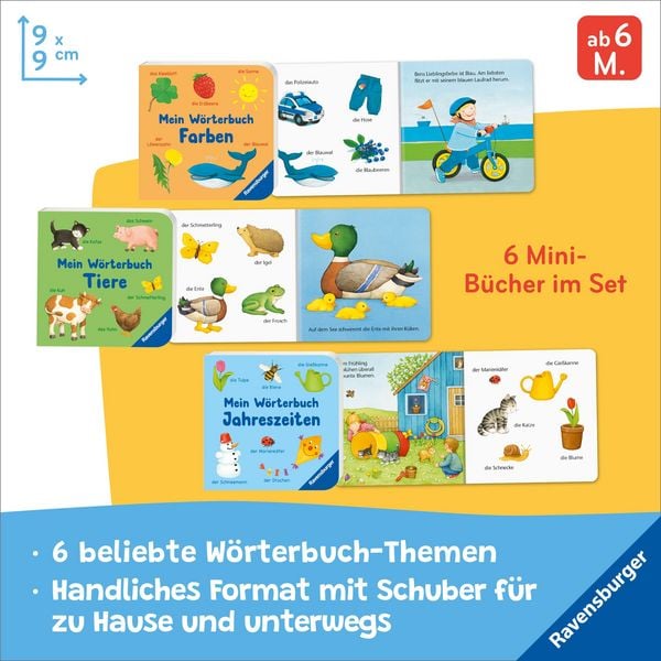 Produktbild: Meine ersten W&ouml;rter: 6 Mini-B&uuml;cher im Set