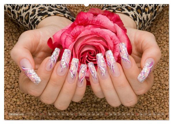 Produktbild: Verg&auml;ngliche Kunst - Nailart Episode 2 (hochwertiger Premium Wandkalender 2026 DIN A2 quer), Kunstdruck in Hochglanz