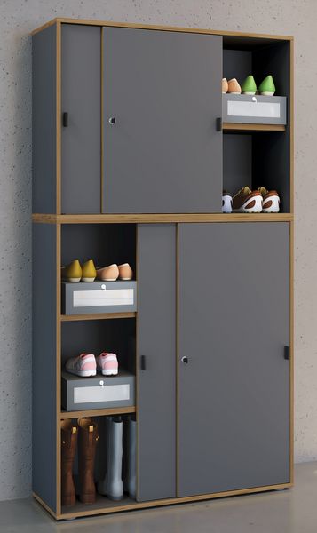 Produktbild: B&uuml;roschrank Aktenschrank Schiebet&uuml;ren Salia 5fach