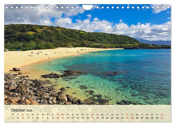 Produktbild: Hawaii - Eindr&uuml;cke von Big Island, Kauai & Oahu (Wandkalender 2026 DIN A4 quer), CALVENDO Monatskalender