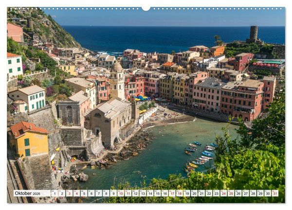Produktbild: Die Italienische Riviera - Ligurien (hochwertiger Premium Wandkalender 2026 DIN A2 quer), Kunstdruck in Hochglanz