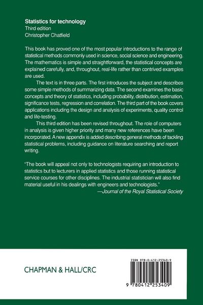 Produktbild: Statistics for Technology