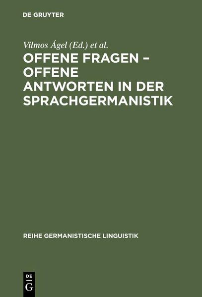 Produktbild: Offene Fragen - offene Antworten in der Sprachgermanistik