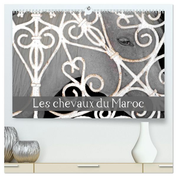 Les chevaux du Maroc (Calendrier mural 2026 DIN A2 vertical) calendrier de bureau