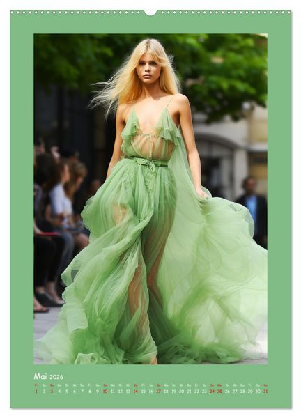 Produktbild: Fashion Show. Zeitlose Haute Coutour (Wandkalender 2026 DIN A2 hoch), CALVENDO Monatskalender