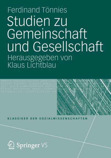 Produktbild: Studien zu Gemeinschaft und Gesellschaft