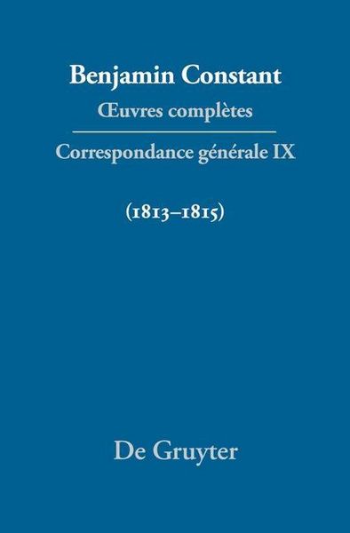 Produktbild: Correspondance g&eacute;n&eacute;rale 1813-1815