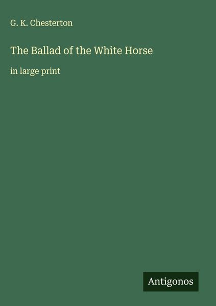 Produktbild: The Ballad of the White Horse