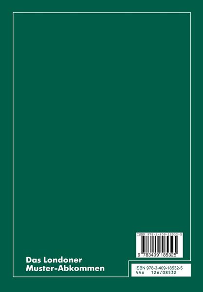Produktbild: Das Londoner Muster-Abkommen