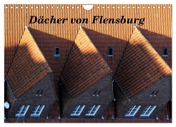 Produktbild: D&auml;cher von Flensburg (Wandkalender 2026 DIN A4 quer), CALVENDO Monatskalender