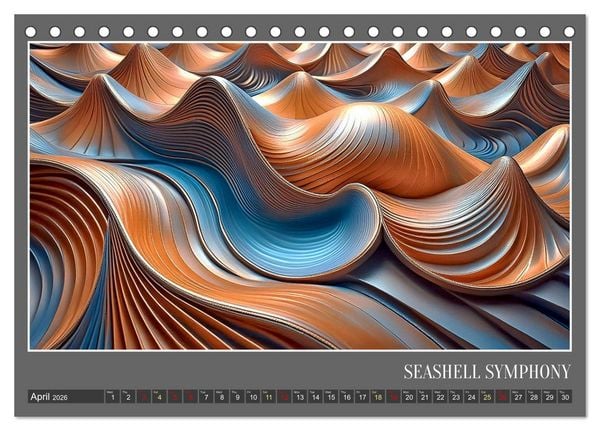 Produktbild: Fantasy in shape and color (Desk Calendar 2026 DIN A5 landscape), CALVENDO 12 Month DeskCalendar