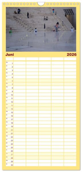 Produktbild: Familienplaner 2026 - Doha, die arabische Welt im Aufbruch mit 5 Spalten (Wandkalender, 21 x 45 cm) CALVENDO