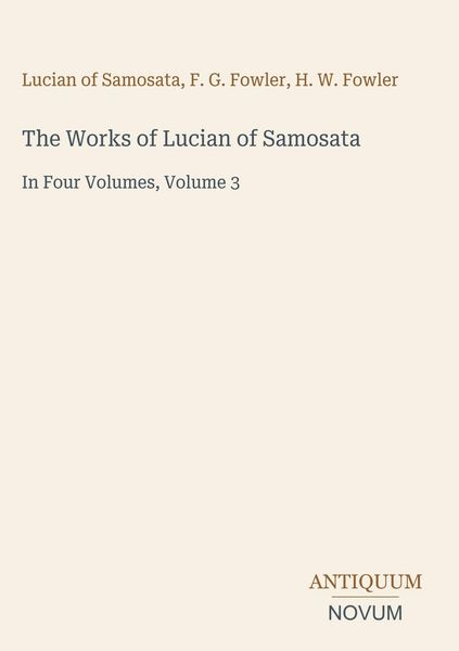 Produktbild: The Works of Lucian of Samosata