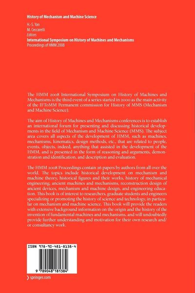 Produktbild: International Symposium on History of Machines and Mechanisms