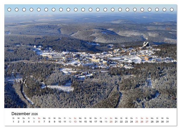 Produktbild: Th&uuml;ringen - mit Abstand betrachtet 2026 (Tischkalender 2026 DIN A5 quer), CALVENDO Monatskalender