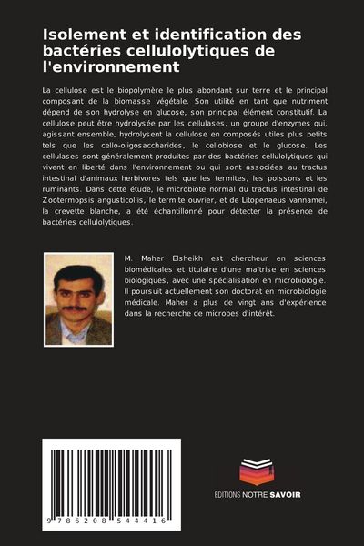 Produktbild: Isolement et identification des bact&eacute;ries cellulolytiques de l'environnement