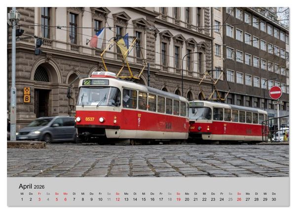 Produktbild: Stra&szlig;enbahnklassiker auf Schienen (Wandkalender 2026 DIN A2 quer), CALVENDO Monatskalender