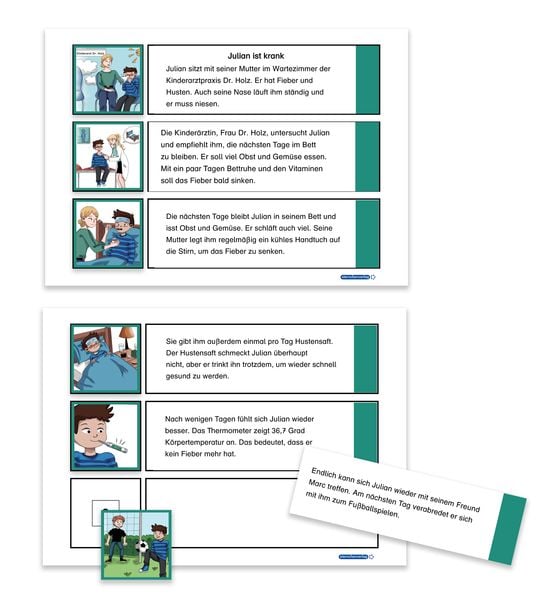 Produktbild: Bildergeschichten ordnen &ndash; Teil 1 Sch&uuml;lerarbeitsmaterial f&uuml;r die 2. bis 3. Klasse