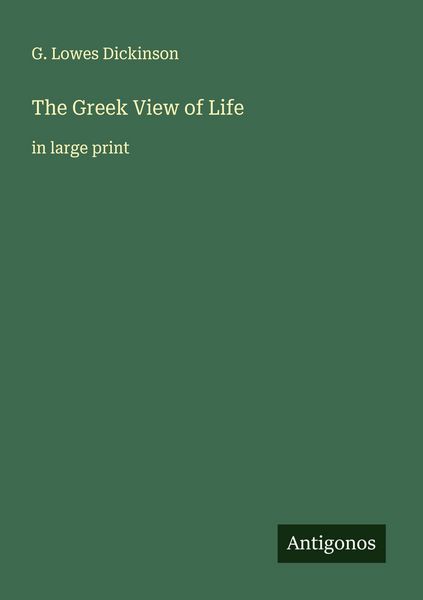 Produktbild: The Greek View of Life