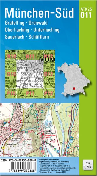 ATK25-O11 München-Süd (Amtliche Topographische Karte 1:25000)