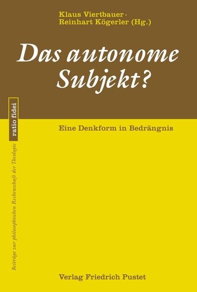 Produktbild: Das autonome Subjekt?