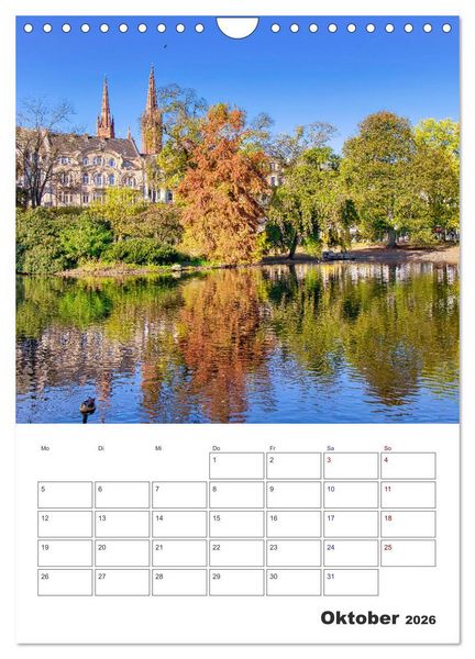 Produktbild: Wiesbaden Terminplaner (Wandkalender 2026 DIN A4 hoch), CALVENDO Monatskalender