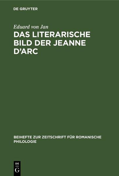 Produktbild: Das literarische Bild der Jeanne d'Arc