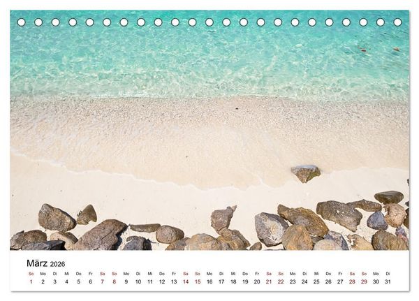 Produktbild: Die sch&ouml;nsten Inseln Thailands (Tischkalender 2026 DIN A5 quer), CALVENDO Monatskalender